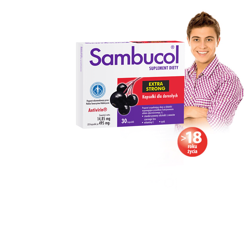 Sambucol Extra Strong kapsułki - Sambucol - nr 1 w przeziębieniu i grypie